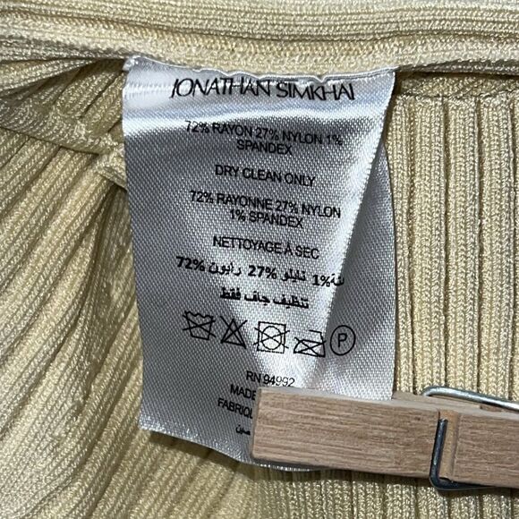 NWT Jonathan SIMKHAI Elenor Halter Top Dried Pineapple Large - Picture 11 of 12